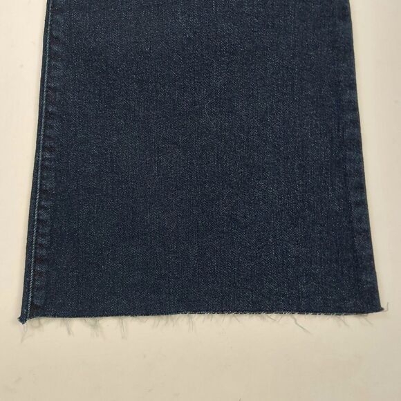 Jessica Simpson Daisy Flare Jeans Womens 10 Blue Dark Wash Stretch Raw Hem Denim - Picture 10 of 13